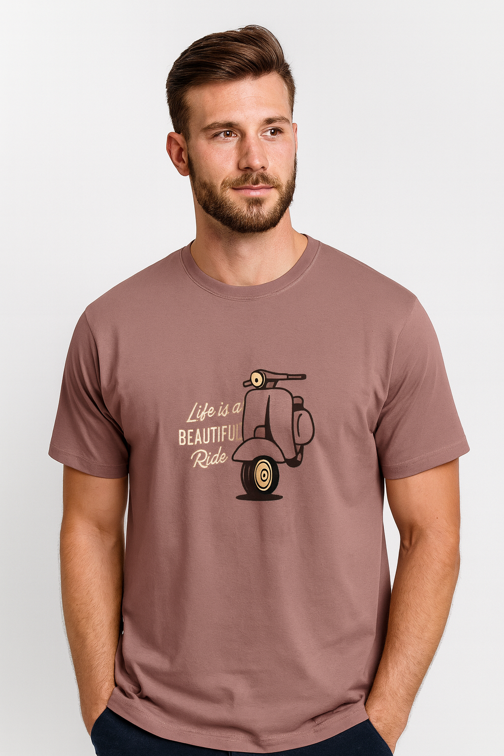 Retro Scooter Ride True Fit T-Shirt