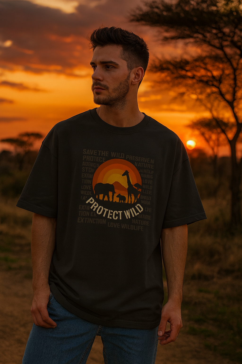 Protect Wild Oversized Standard T-Shirt