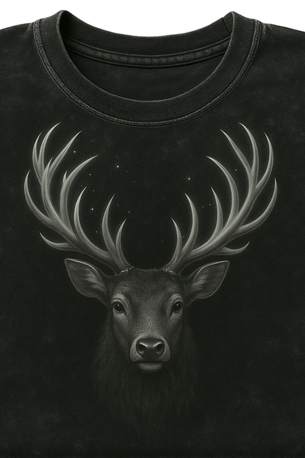 Luminous Deer : Acid Wash 240 GSM Oversized Tee