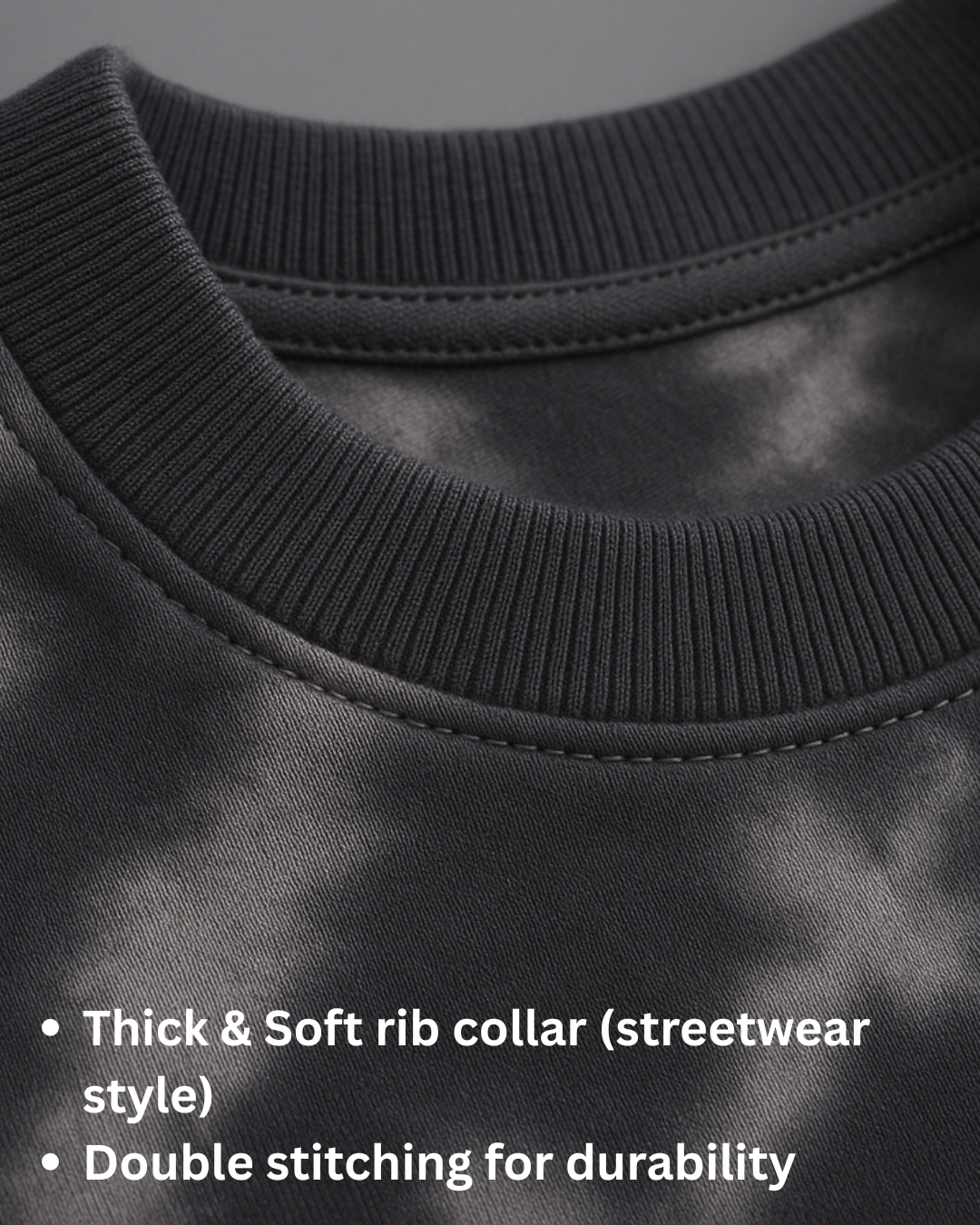 White Black Tie Dye Oversized T-Shirt | 260 GSM