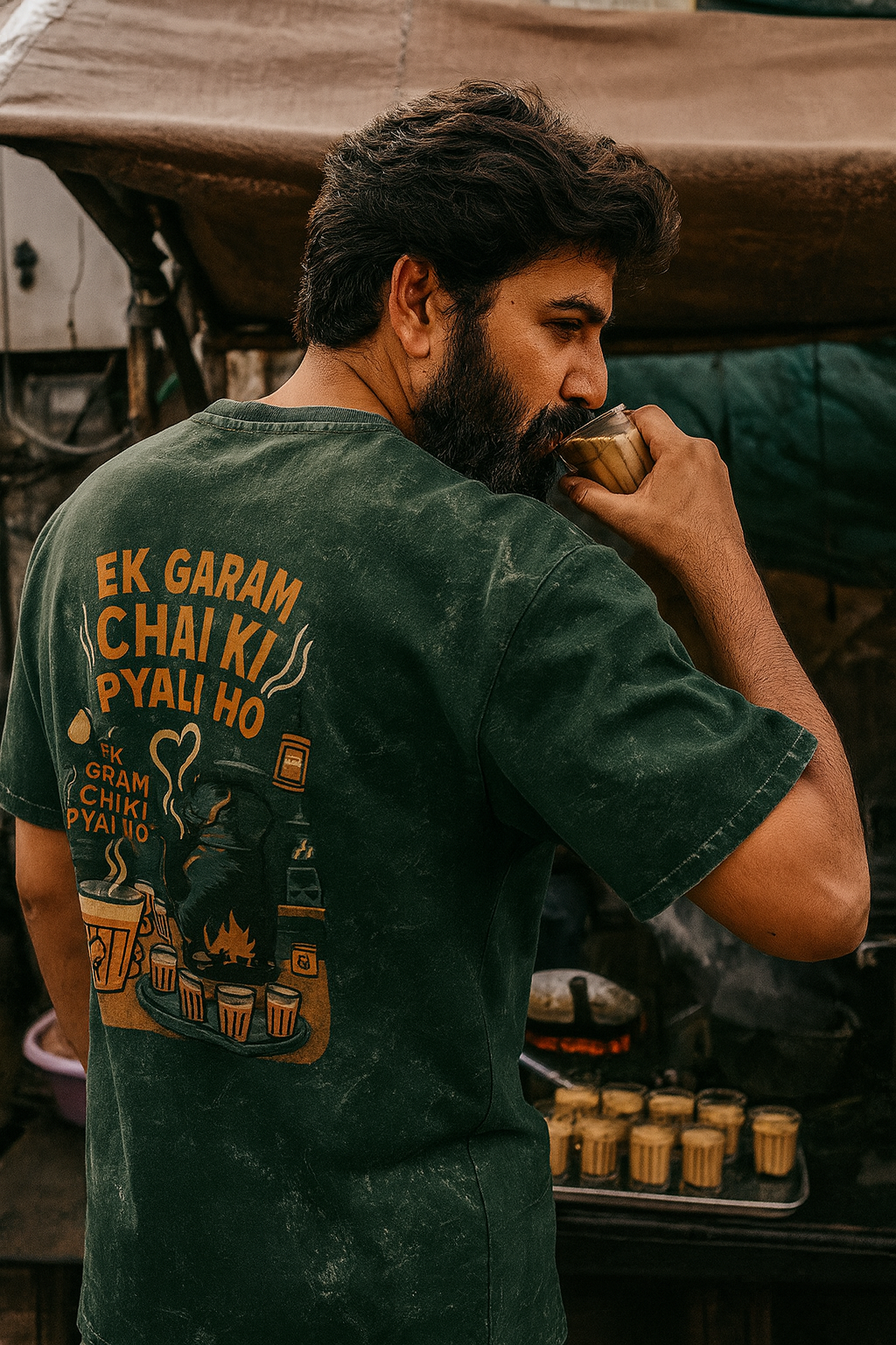 Street Chai Culture Oversized Tee