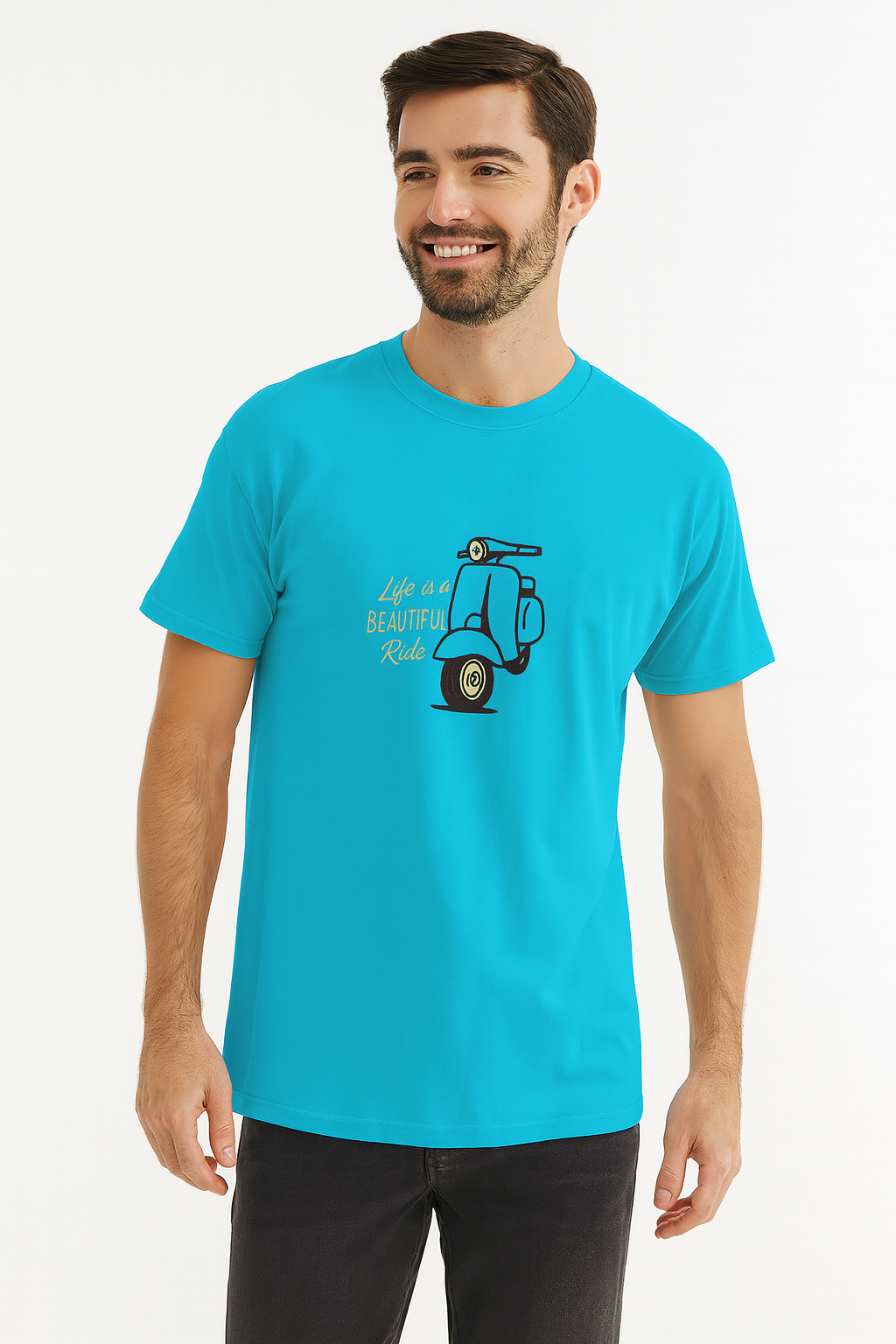 Retro Scooter Ride True Fit T-Shirt