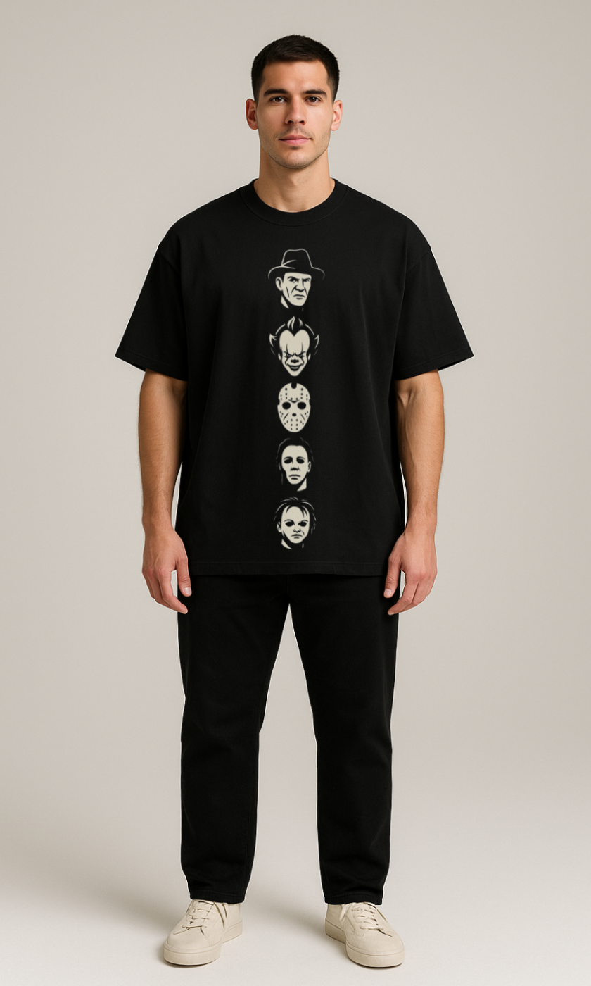 FRIENDS Horror Edition Oversized T-Shirt | 240 GSM HeavyWeight | The Silora