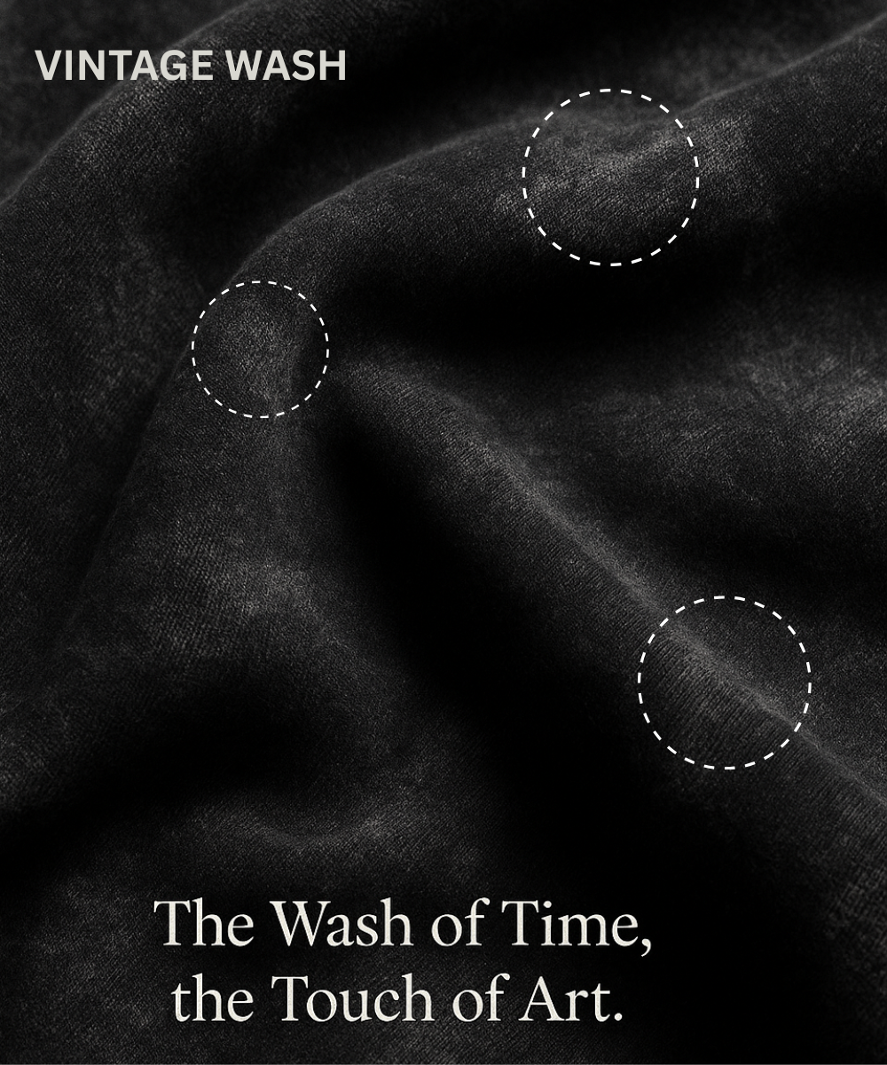 Luminous Deer : Acid Wash 240 GSM Oversized Tee